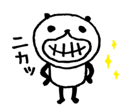 Every day of a panda-I laugh earnestly- sticker #5241004