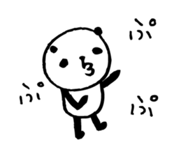 Every day of a panda-I laugh earnestly- sticker #5241006
