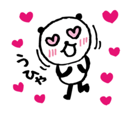 Every day of a panda-I laugh earnestly- sticker #5241007