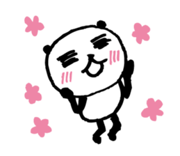 Every day of a panda-I laugh earnestly- sticker #5241008