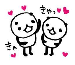 Every day of a panda-I laugh earnestly- sticker #5241009