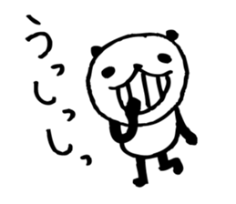 Every day of a panda-I laugh earnestly- sticker #5241012