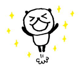 Every day of a panda-I laugh earnestly- sticker #5241014