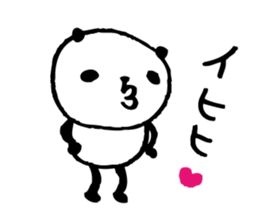 Every day of a panda-I laugh earnestly- sticker #5241016