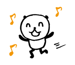 Every day of a panda-I laugh earnestly- sticker #5241019