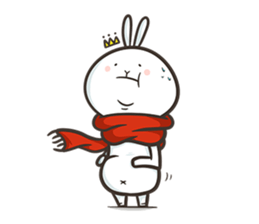 Rabbit King's Life By Black Rabbit sticker #5242749