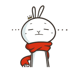Rabbit King's Life By Black Rabbit sticker #5242753