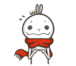 Rabbit King's Life By Black Rabbit sticker #5242760