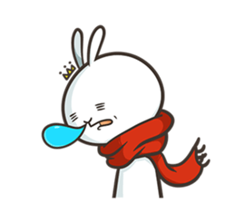 Rabbit King's Life By Black Rabbit sticker #5242770