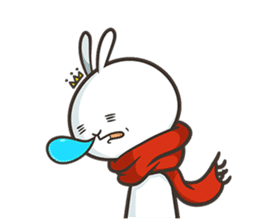 Rabbit King's Life By Black Rabbit sticker #5242770