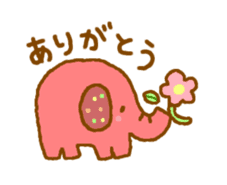 Colorful elephants sticker #5242902