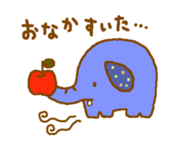 Colorful elephants sticker #5242916