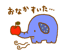 Colorful elephants sticker #5242916