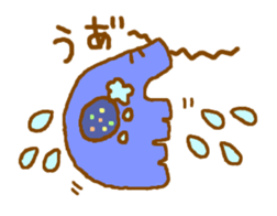 Colorful elephants sticker #5242923