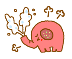 Colorful elephants sticker #5242931