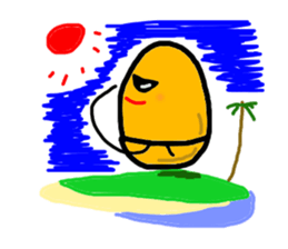 The eggs of martial artist sticker #5243922