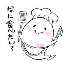 uiko with ghosts. sticker #5244343