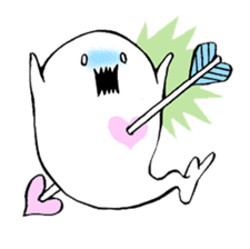 uiko with ghosts. sticker #5244358