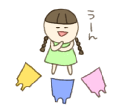 kurumi of the braid hair sticker #5244476