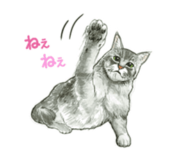 the fluffy cats sticker #5244741
