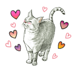 the fluffy cats sticker #5244745