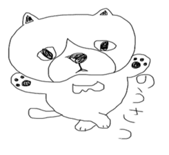 busakawa cat sticker #5245017