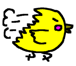 The Yellow Bird of Happiness sticker #5245181