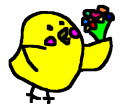 The Yellow Bird of Happiness sticker #5245187