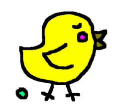 The Yellow Bird of Happiness sticker #5245199