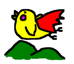 The Yellow Bird of Happiness sticker #5245203