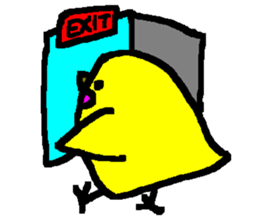 The Yellow Bird of Happiness sticker #5245207