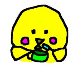 The Yellow Bird of Happiness sticker #5245213