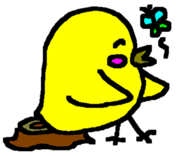 The Yellow Bird of Happiness sticker #5245216