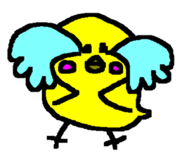 The Yellow Bird of Happiness sticker #5245219