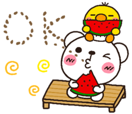 bear heart 21 sticker #5245271