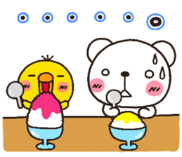 bear heart 21 sticker #5245292