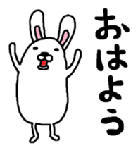 Rabbit and kiwi sticker #5245300