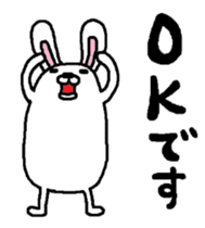 Rabbit and kiwi sticker #5245308