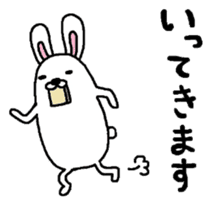 Rabbit and kiwi sticker #5245314