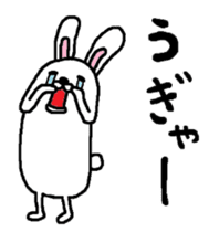 Rabbit and kiwi sticker #5245321