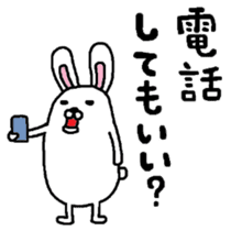 Rabbit and kiwi sticker #5245325