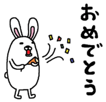 Rabbit and kiwi sticker #5245327