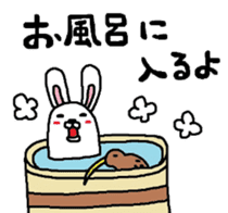 Rabbit and kiwi sticker #5245337
