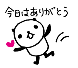 Every day of a panda- Fee and apology - sticker #5246473