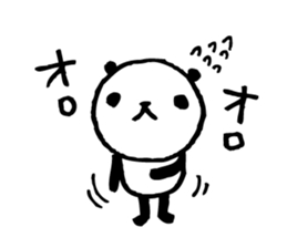 Every day of a panda- Fee and apology - sticker #5246494