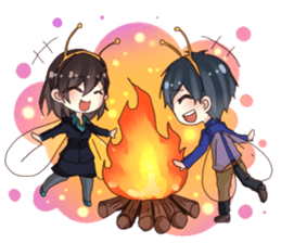 NaNa & Odin : Life of The Day Trader sticker #5246707