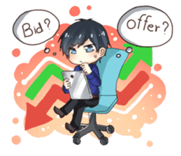 NaNa & Odin : Life of The Day Trader sticker #5246711