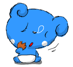 Puppy blue sky 2 sticker #5246874