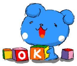 Puppy blue sky 2 sticker #5246880