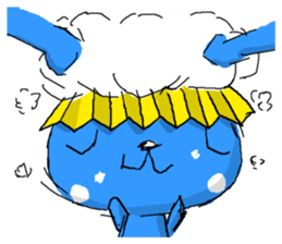 Puppy blue sky 2 sticker #5246887